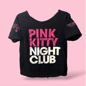 Spring Break Pink Kitty Night Club Vintage Cabo Mexico Whistle Bar Tee IYKYK📿🍋‍🟩